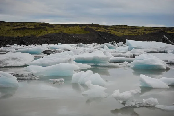 Izland gleccserek olvadása, globális felmelegedés — Stock Fotó