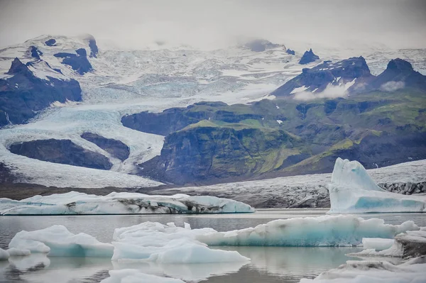Derretendo geleiras Islândia, aquecimento global — Fotografia de Stock