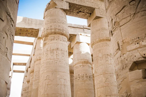 Luxor. Egypt.Biggest openluchtmuseum — Stockfoto