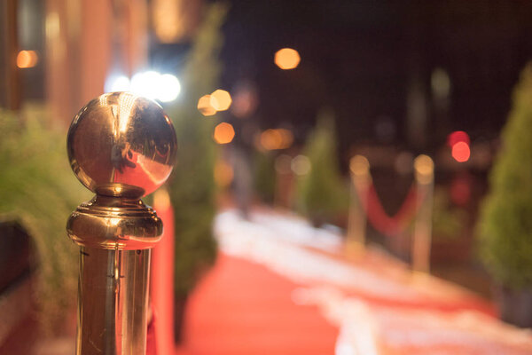 red carpet -  is traditionally used to mark the route taken by heads of state on ceremonial and formal occasions