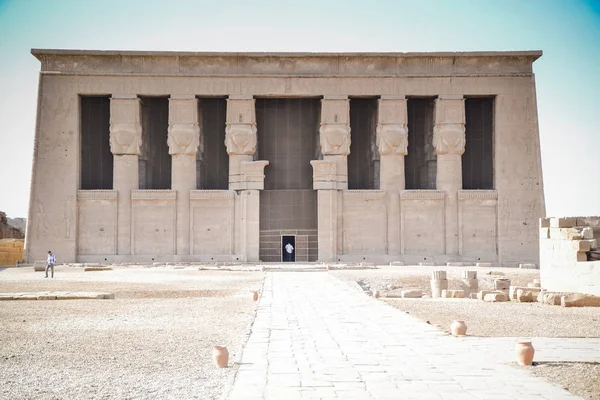 Dendera Egitto Luxor Famoso Vecchio Edificio — Foto Stock