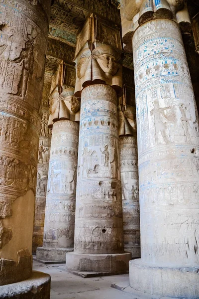 Dendera Egipto Luxor Famoso Edificio Antiguo — Foto de Stock