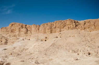İsrail 'in Negev bölgesindeki güzel çöl manzarası