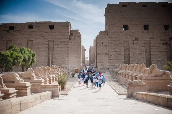 Complexo Templo Karnak Luxor Egipto — Fotografia de Stock