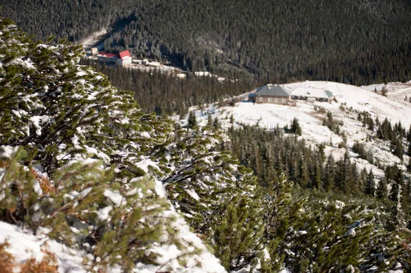 Belles Montagnes Hiver Parc Naturel National Enneigé — Photo