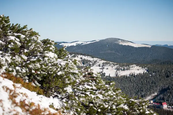 Belles Montagnes Hiver Parc Naturel National Enneigé — Photo