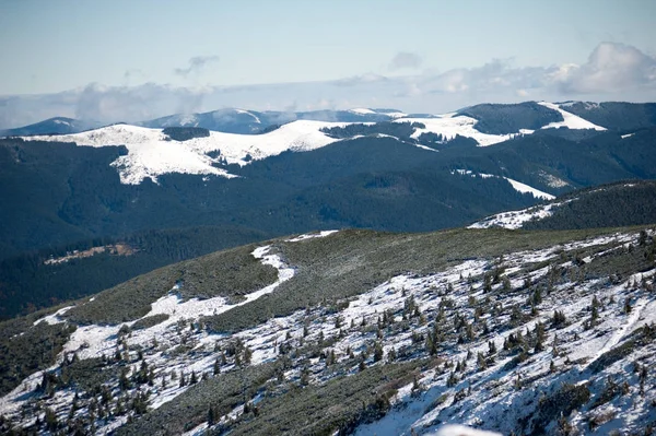 Красивые Зимние Горы Национальный Природный Парк Снежная Зима — стоковое фото