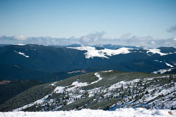 Belles Montagnes Hiver Parc Naturel National Hiver Enneigé — Photo