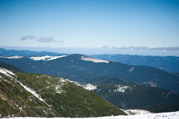 Красивые Зимние Горы Национальный Природный Парк Снежная Зима — стоковое фото