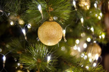 Noel ağacı süsle. Aralık ayı tatil