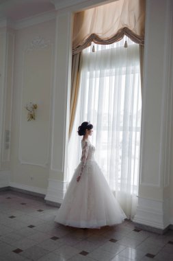 Güzel sevimli gelin portresi