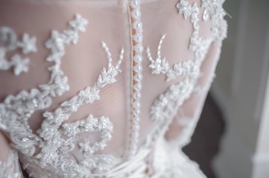 Sevimli gelin gelinlik güzel portresi. Sabah gelin