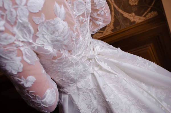Schöne Braut Weißen Interieur — Stockfoto