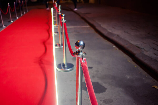Red Carpet -  is traditionally used to mark the route taken by heads of state on ceremonial and formal occasions