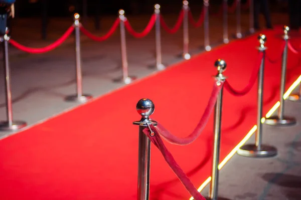 Tapis Rouge Est Traditionnellement Utilisé Pour Marquer Route Empruntée Par — Photo