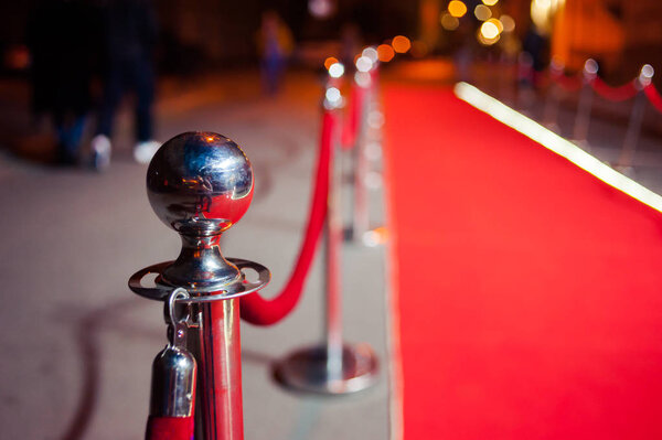 Red Carpet -  is traditionally used to mark the route taken by heads of state on ceremonial and formal occasions