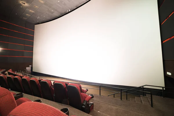 Sinema Salonu Çeri Gir Model Yap Sinema Sabah Sunumundan Önce — Stok fotoğraf