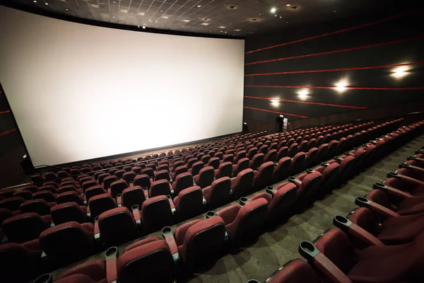 Salle Cinéma Intérieur Maquette Toi Cinéma Avant Présentation Matinale — Photo