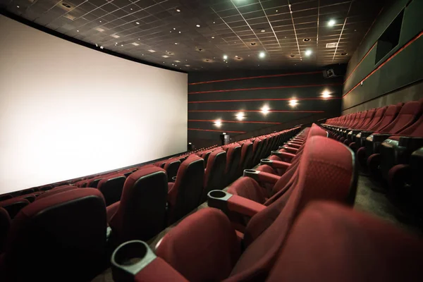 Salle Cinéma Intérieur Maquette Toi Cinéma Avant Présentation Matinale — Photo