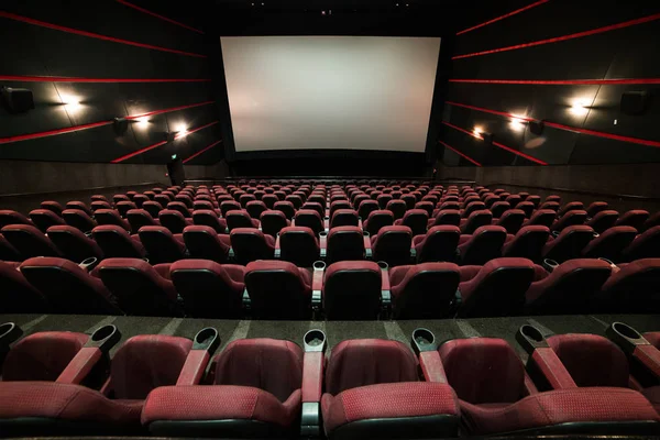 Cinema House Mock Cinema Theatre Morning Presentation — Stock Photo, Image