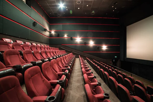 Sala Cine Adentro Prepárate Cine Teatro Antes Presentación Matutina —  Fotos de Stock