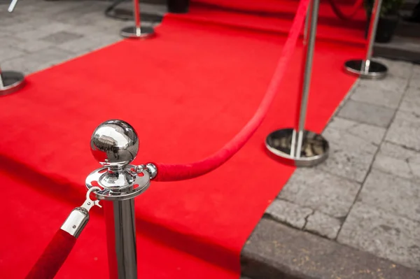 Roter Teppich Bei Einem Exklusiven Event Preisverleihung Roter Teppich Festveranstaltung — Stockfoto