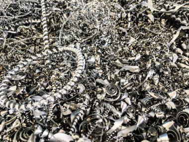 Üretim için atık metal talaşı