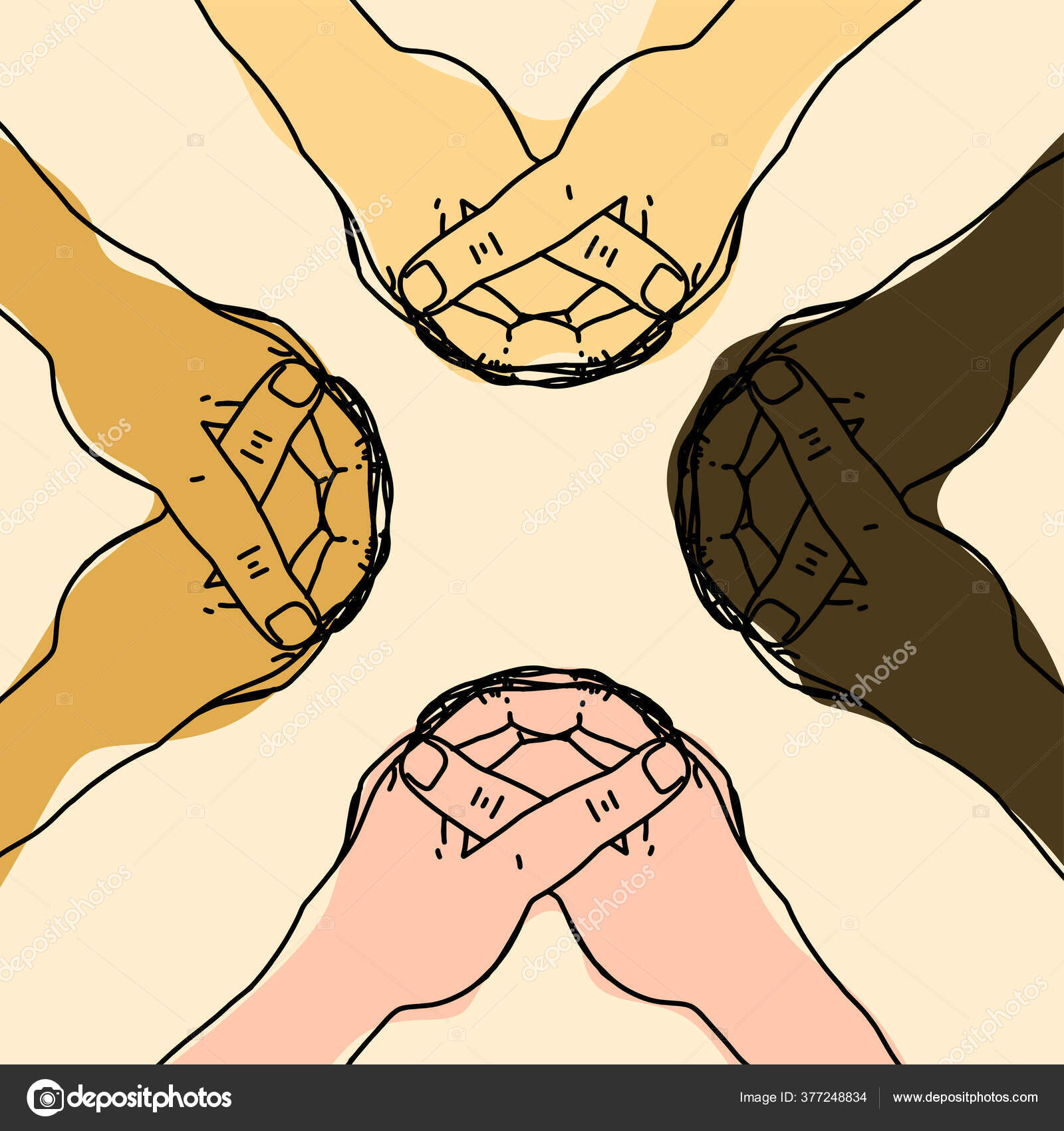 Manos Oración Símbolo Mano Cristiana Dibujado Dibujo Vectorial Ilustración  Diseñado Vector de stock #377248834 de ©LarysaRay, image size:1600x1700