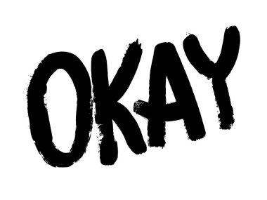 El yazısı mürekkep fırçası metni tamam vektör t-shirt baskısı tasarımı. Grunge tarzı.