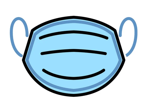 Mouth Guard Medicine Mask Vector Icon Illustration 약자이다 교환기는 마스크이다 — 스톡 벡터