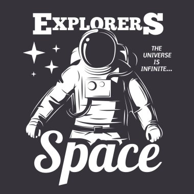 astronot vektör çizim.