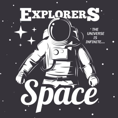 astronot vektör çizim.