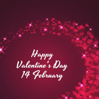 Sevgililer günü. Vektör, kutlama arka plan.