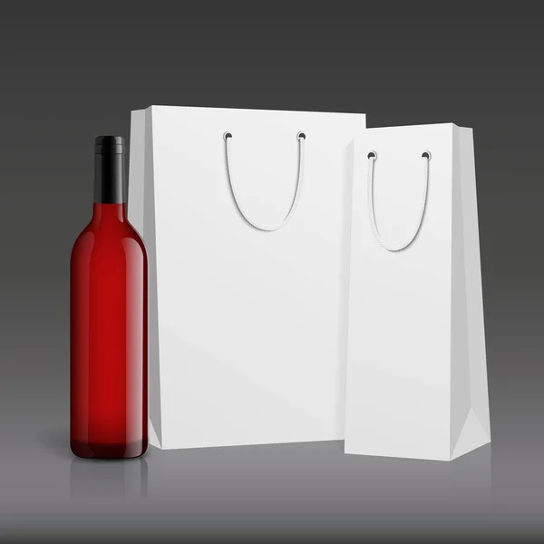 Botella de vino burlona. diseño vectorial . — Archivo Imágenes Vectoriales