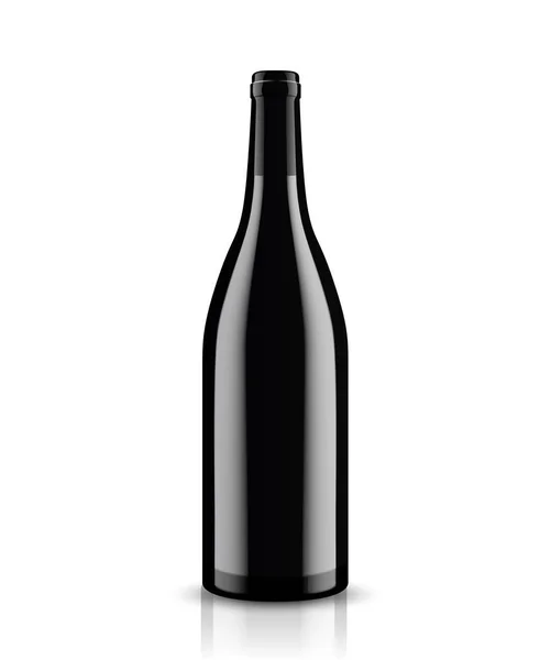 Mockup wijn fles. vector design. — Stockvector