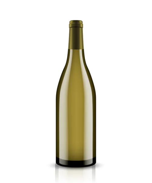 Botella de vino burlona. diseño vectorial . — Vector de stock