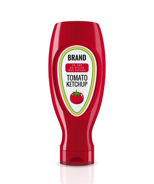 Vector Embalaje ketchup . — Archivo Imágenes Vectoriales