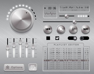 Müzik çalar şablonu.