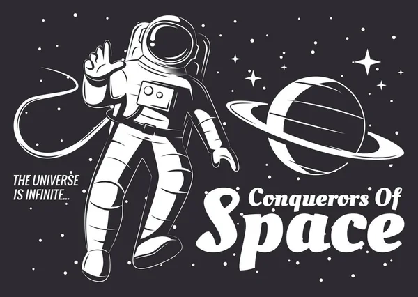 Vektör astronot illüstrasyon.