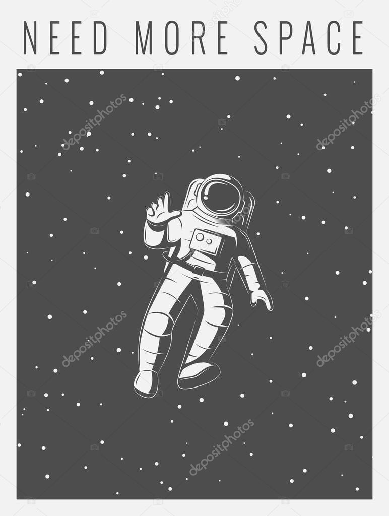 Astronaut vector Illustration.