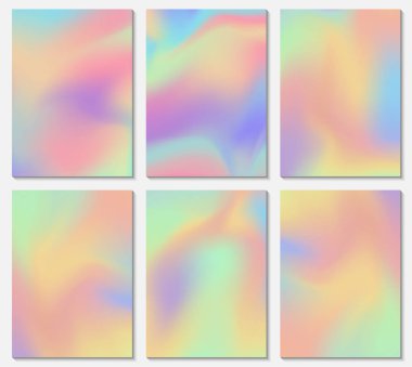 Holografik vektör arka planlar.