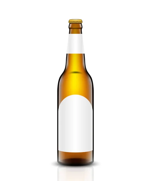 Beer bottle vector set. — Stock Vector