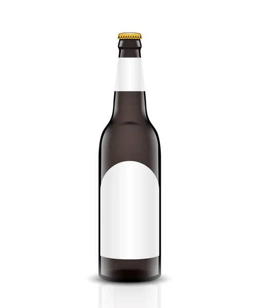 Cerveza botella vector conjunto . — Archivo Imágenes Vectoriales