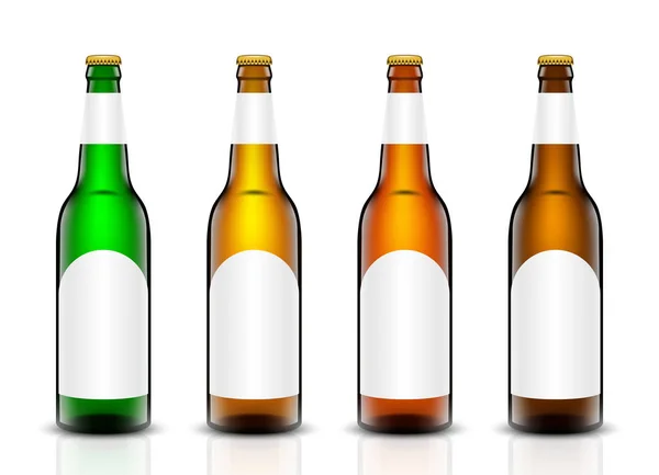 Beer bottle vektor készlet. — Stock Vector