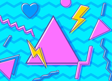 Vektör vintage biçimi 90 'lar.