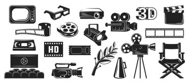 Film için vektör kümesi.