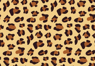 Vektör leopar deri dokusu pürüzsüz desen.
