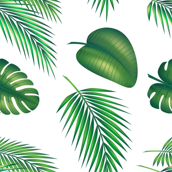 Patrón tropical sin costuras. — Vector de stock