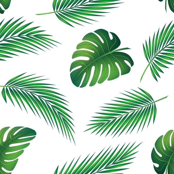 Patrón tropical sin costuras. — Vector de stock