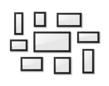 Vektör, ahşap çerçeve.